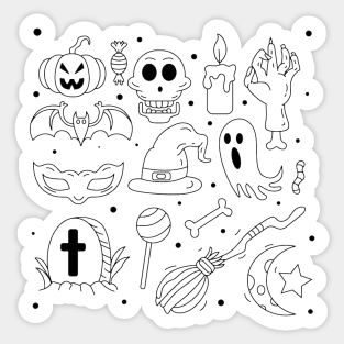 Halloween Ghosts Sticker